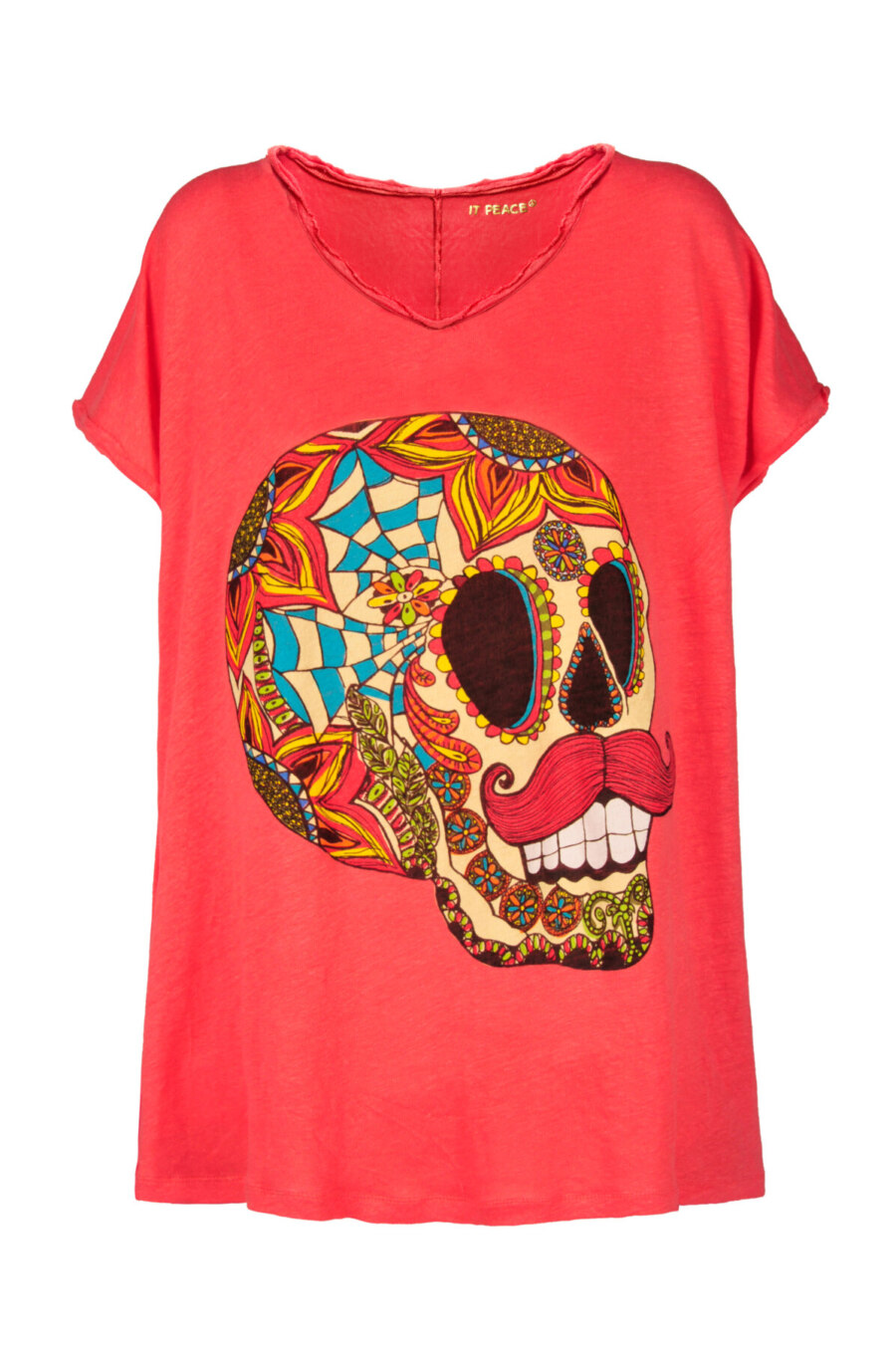 Skully-Shirt - Coral