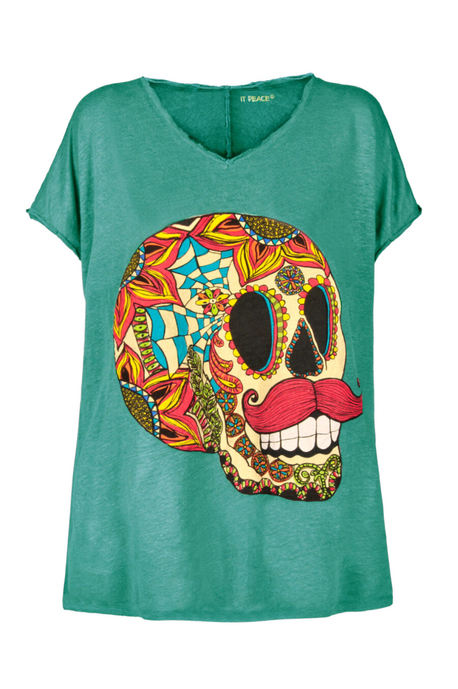 Skully-Shirt - Turquoise